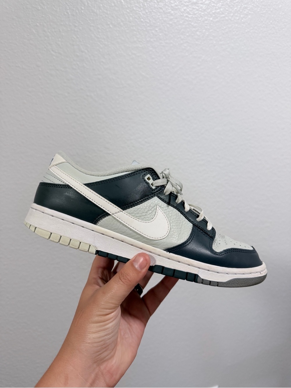 Nike Dunk Low — blue/green and grey dunk